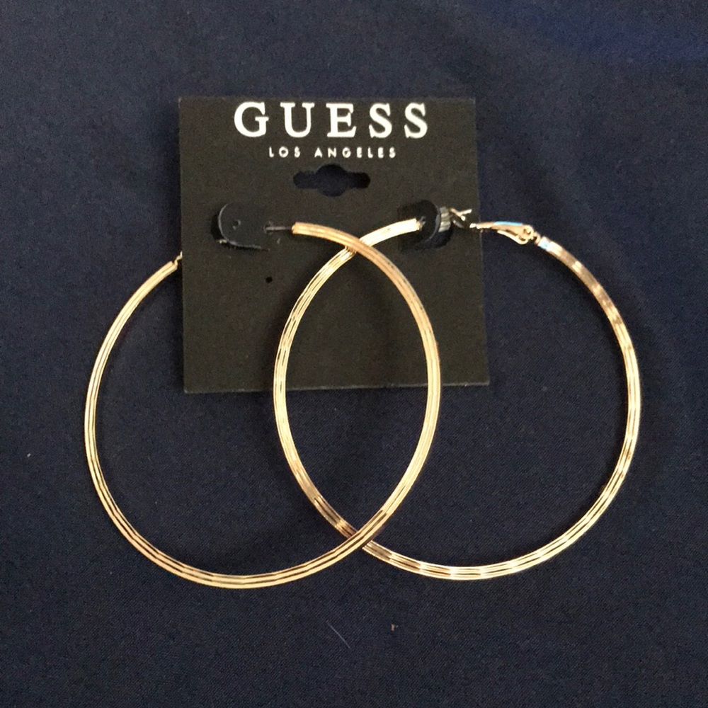 Hoop earrings.